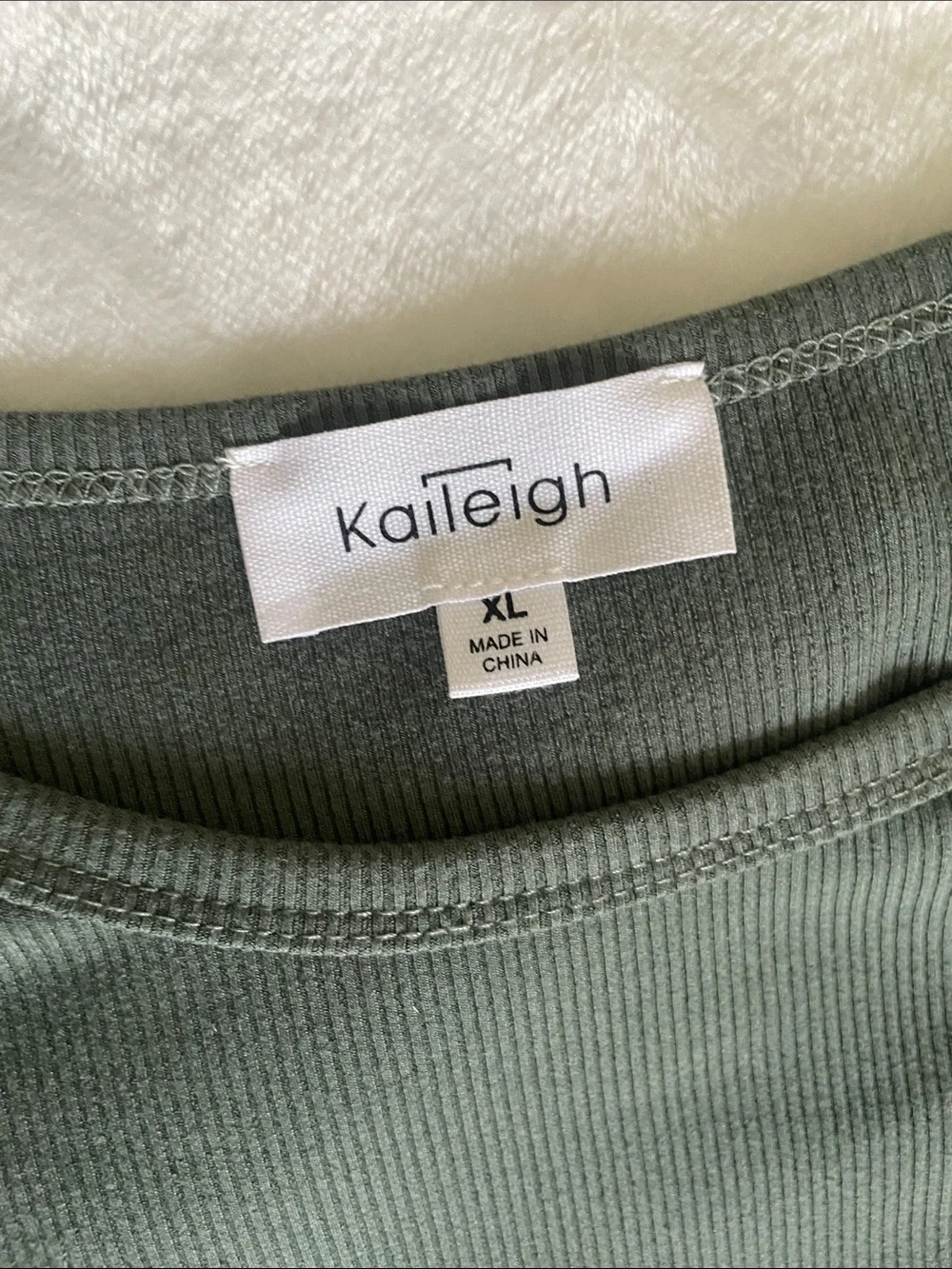 Kaileigh Green Long-Sleeve Bodysuit - Picture 2 of 3